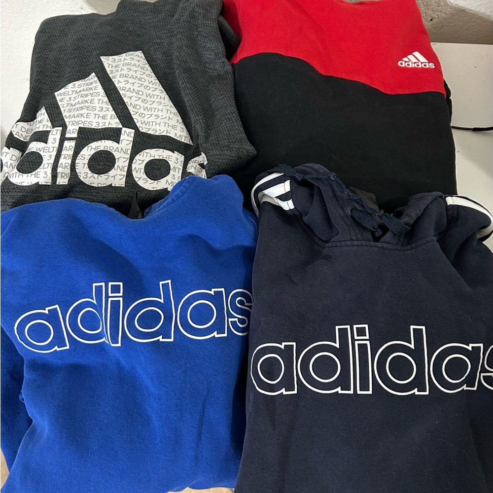 (4) Hoodies Adidas Sweatshirt Men - great condition